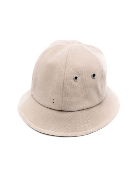 narrow-brim bucket hat