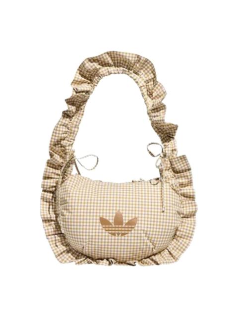 adidas (WMNS) adidas Plaid Ruffle Bag 'Beige' KX6986