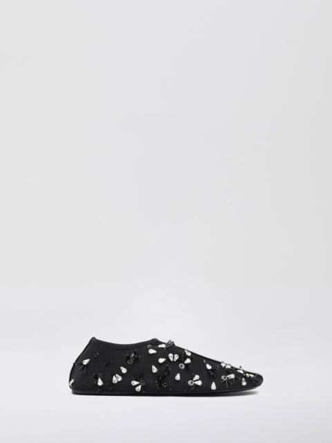CHRISTOPHER ESBER Frosted Beaded Mesh Flat