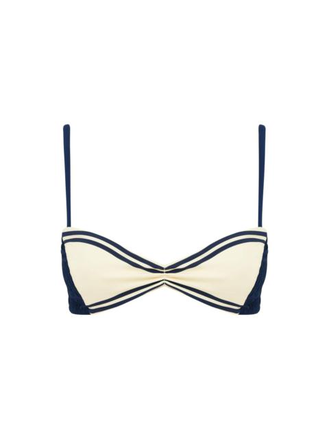 ALÉMAIS Marine Smocked Bralette