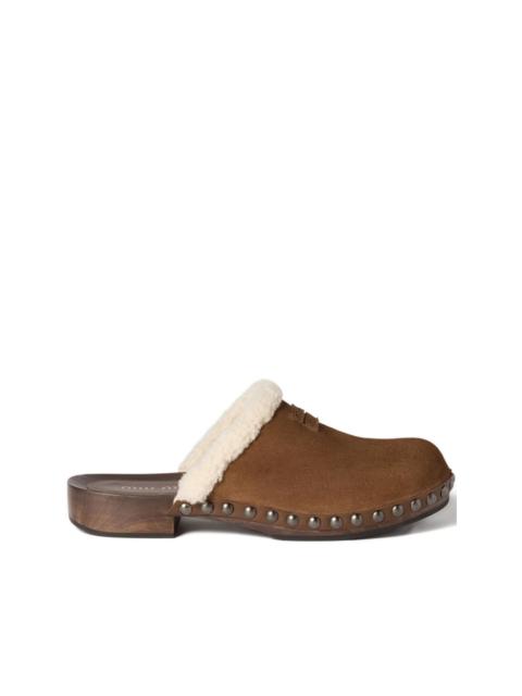Miu Miu suede mules