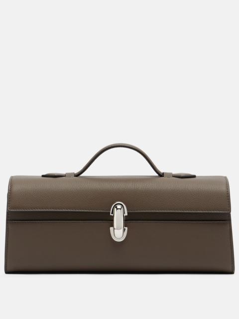 SAVETTE Symmetry Slim Medium leather top-handle bag