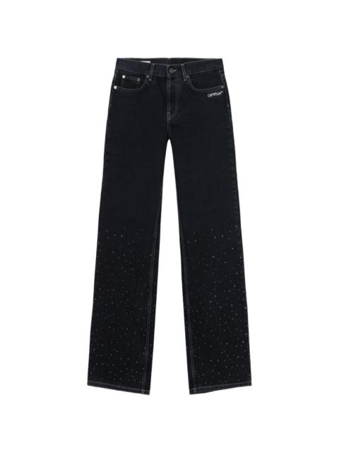 Off-White x Swarovski crystal-embellished jeans