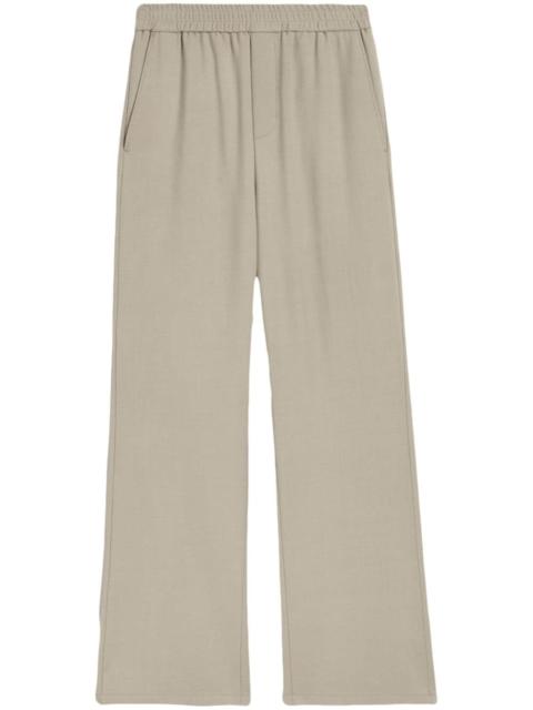 AMI Paris Ami de Coeur-appliquÃ© wide-leg trousers