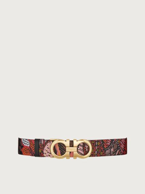 FERRAGAMO REVERSIBLE AND ADJUSTABLE GANCINI BELT