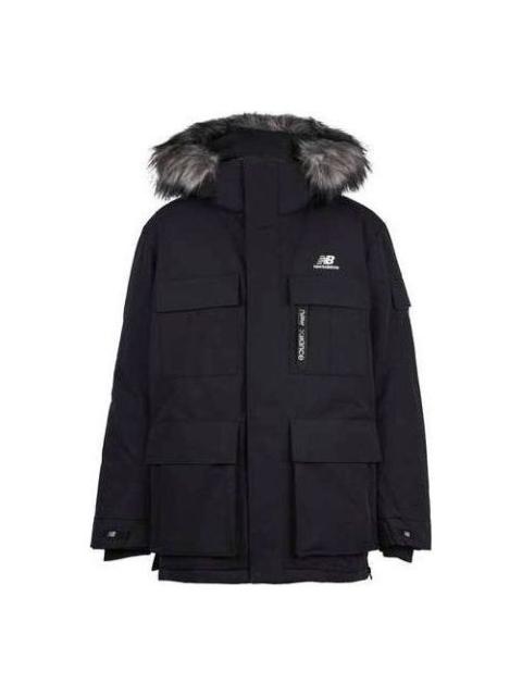 New Balance Warm Long Down Jacket 'Black' NPA46021-BK