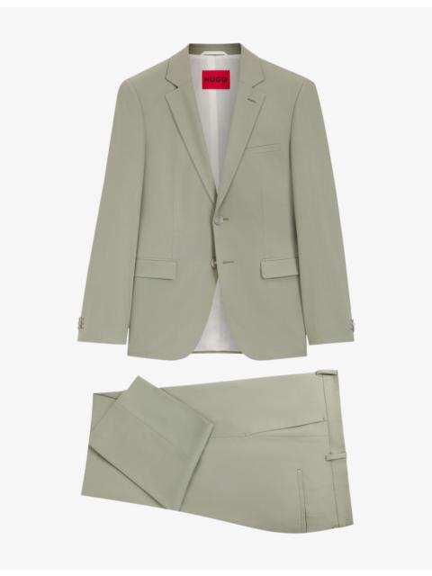 HUGO Notch-Lapel Extra Slim-Fit Wool-Blend Suit