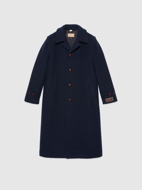 GUCCI Wool coat with label