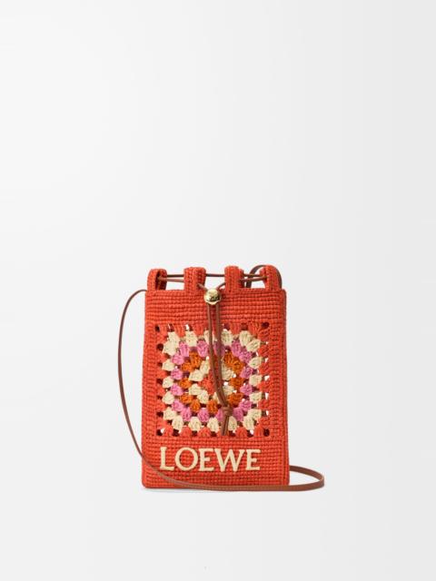 Loewe Drawstring pocket in classic calfskin and raffia