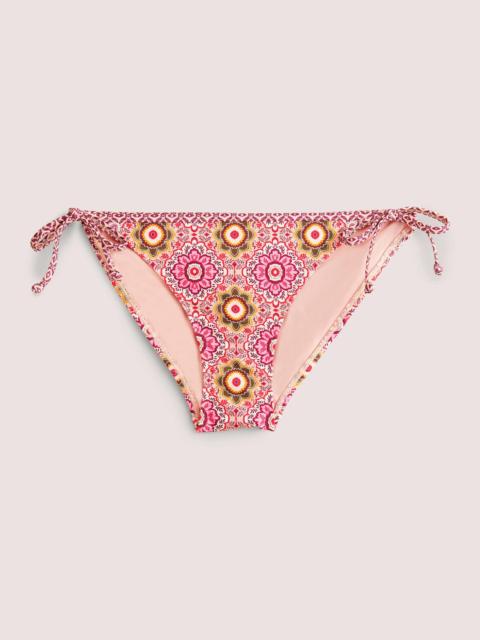 BODEN Symi String Bikini Bottoms-Milkshake, Paradise Charm