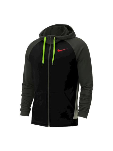 Nike Dri-fit Zip Front Training Hoodie 'Black' 860465-014