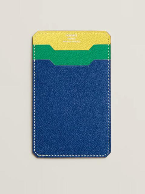 Hermès City 3CC colorblock card holder