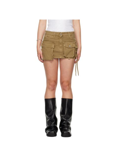 THE ATTICO Tan Fay Miniskirt