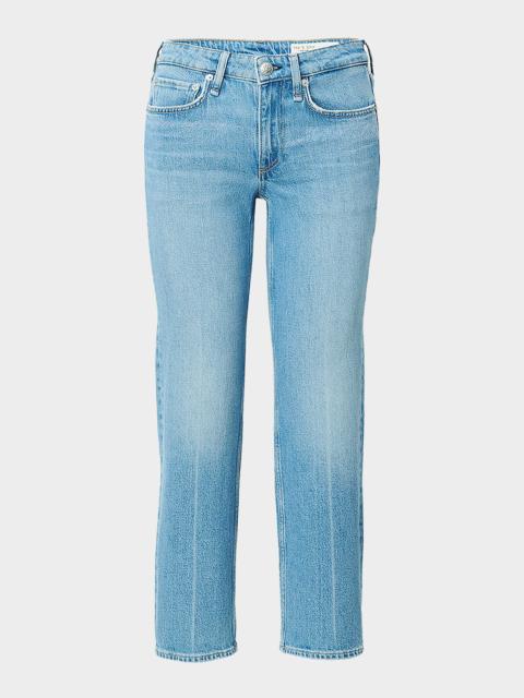 rag & bone Harlow Low-Rise Ankle Straight Jeans
