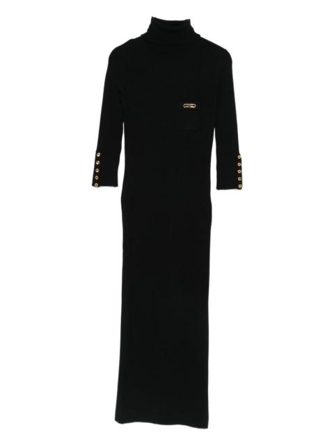 ELISABETTA FRANCHI ribbed roll-neck dress