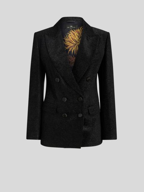 Etro DOUBLE-BREASTED JACKET WITH PRINTED LINING