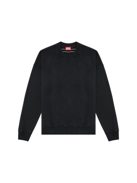 Diesel ripped logo-embroidered cotton sweatshirt