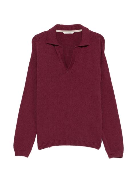 A KIND OF GUISE Marabou V-neck sweater