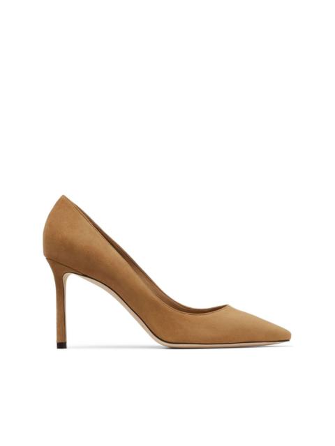 Romy 85mm suede pumps