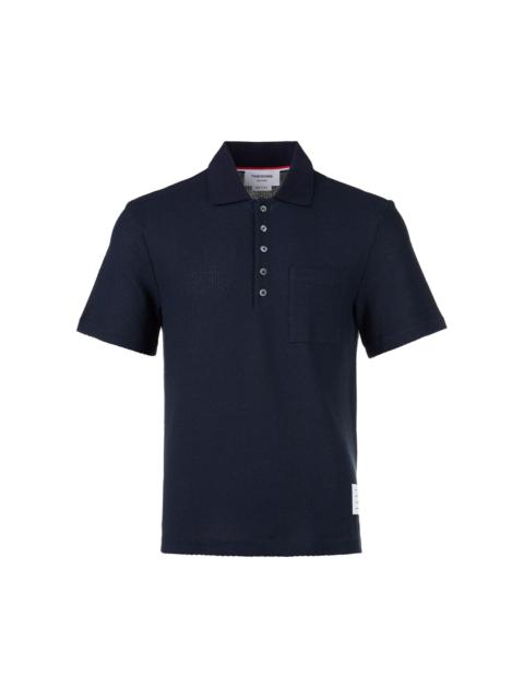 Thom Browne Relaxed Fit Short Sleeve Polo