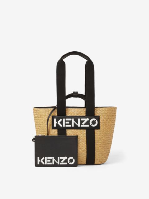 KENZO Large KENZO Logo raffia basket