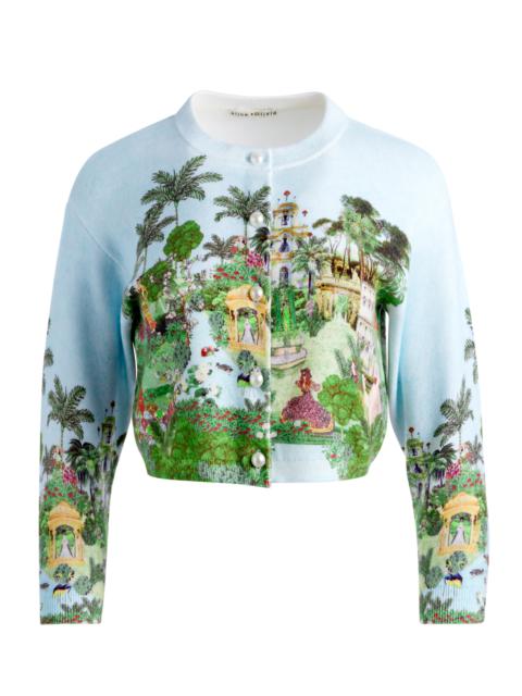 Alice + Olivia BRIGID EMBROIDERED CROPPED CARGIAN