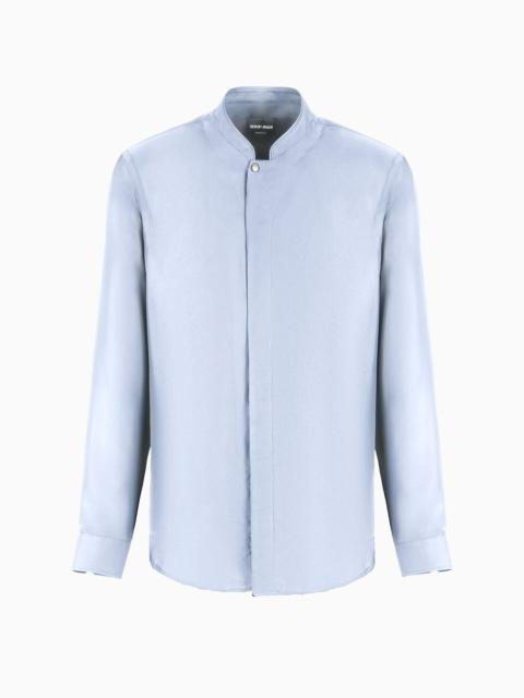 GIORGIO ARMANI Regular-fit shirt in silk twill