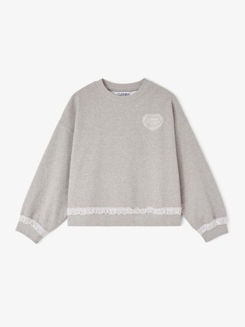 GANNI SWEATSHIRT IN GREY ISOLI