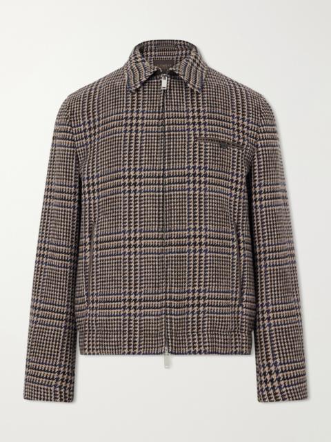SLOWEAR Montedoro Il Primo Checked Stretch-Wool Blouson Jacket