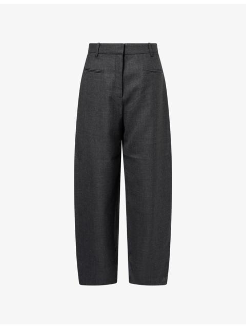 GANNI Wide-Leg Wool-Blend Suiting Trousers