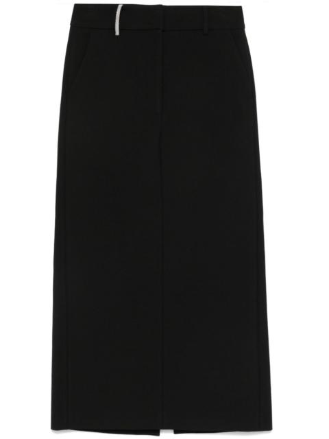 PESERICO straight-cut midi skirt