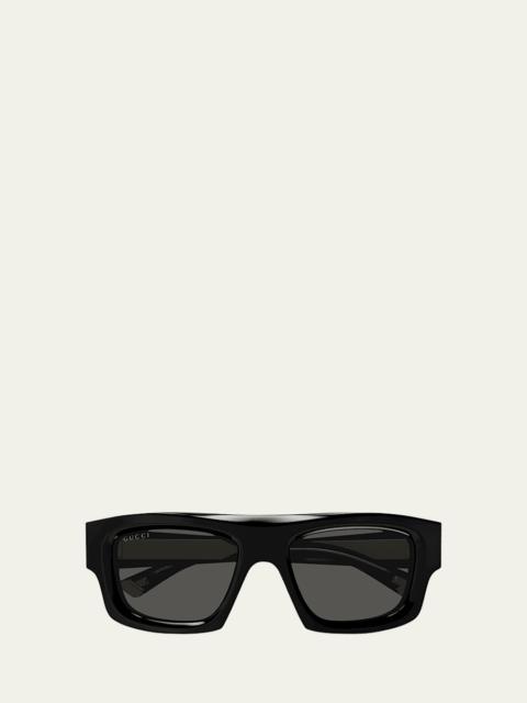 Men's GG1926SM Acetate Rectangle Sunglasses