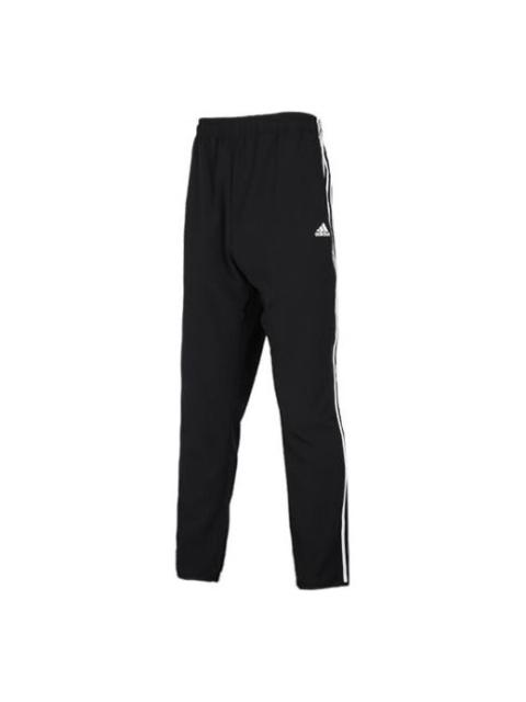 adidas WhitePlaid Knitted Sports Long Pants Men Black FM5459