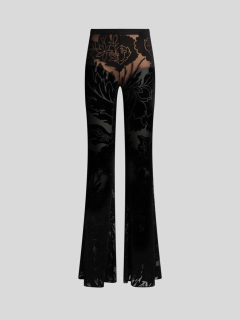 Etro BURNOUT STRETCH JERSEY FLARED TROUSERS