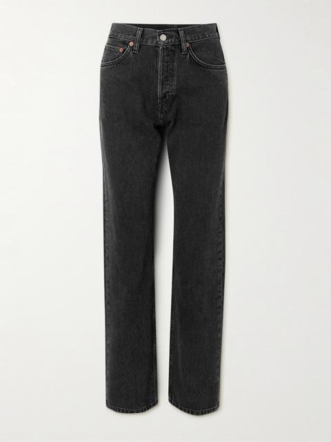 RE/DONE 90s High-rise Straight-leg Organic And Recycled Jeans