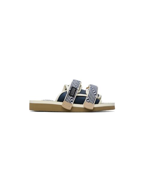Suicoke Navy & Off-White MOTO-JC01 Sandals