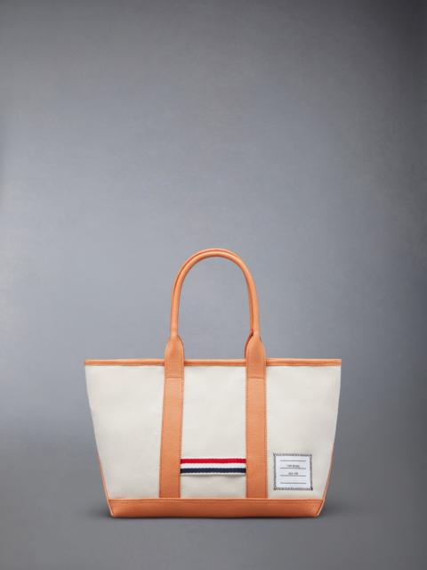 Thom Browne Canvas Leather Small Tool Tote