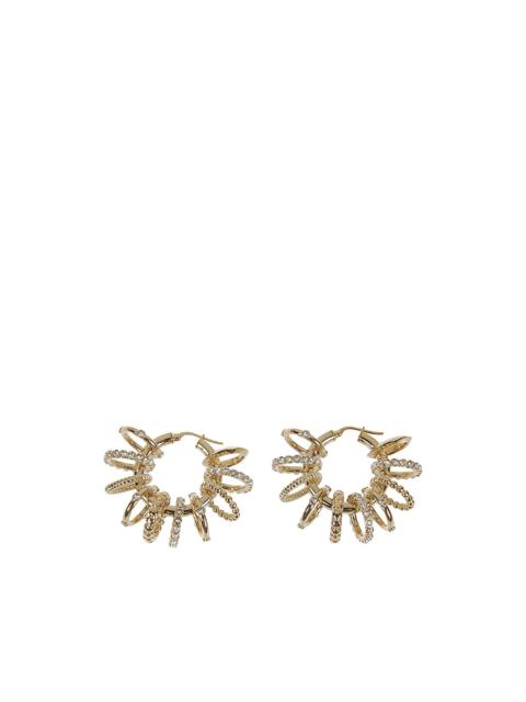 Amina Muaddi crystal hoop earrings