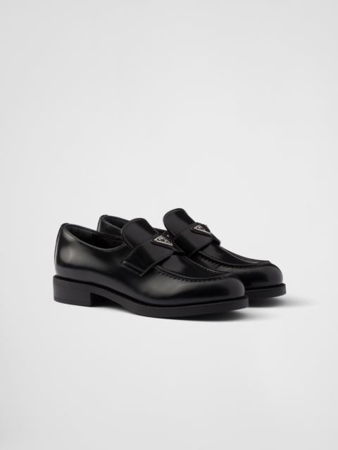 Prada Brushed leather loafers