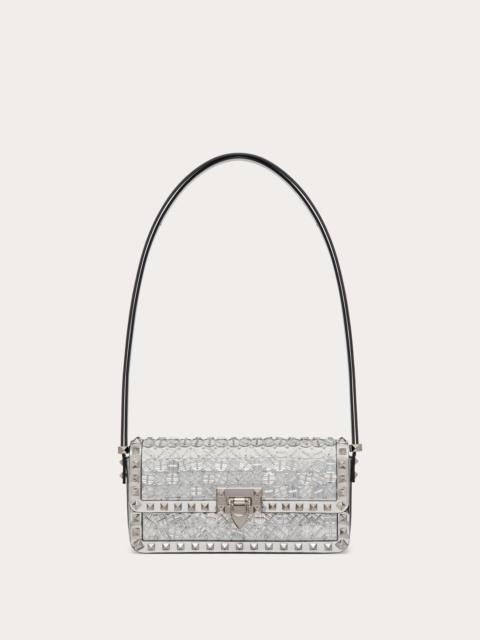 Valentino ROCKSTUD23 E/W EMBROIDERED SHOULDER BAG