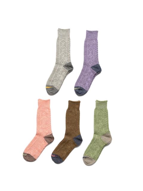 Kapital 96 Yarns Linen Jacquard KUBA Socks