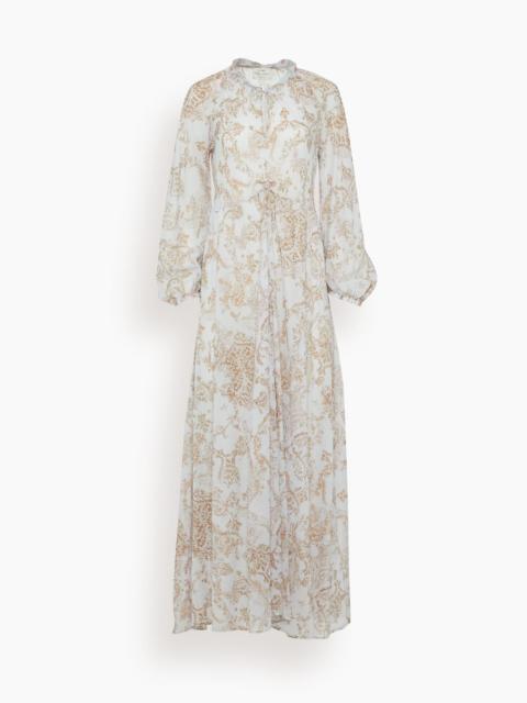 forte_forte Nontiscordardime Long Sleeve Dress in Peonia