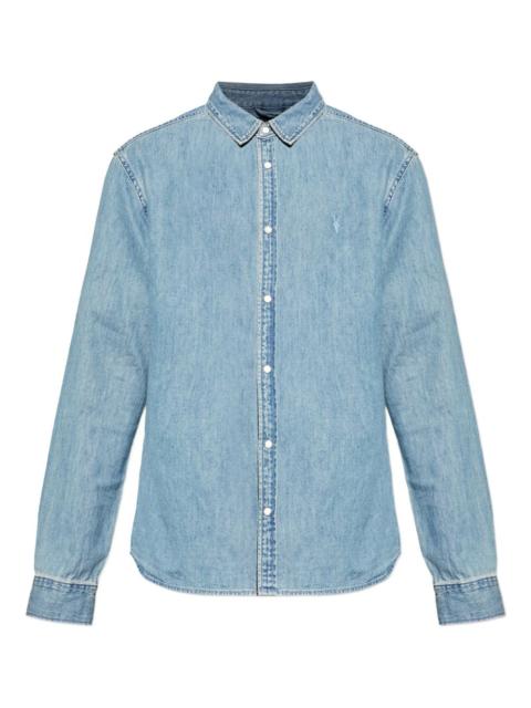 ALLSAINTS Gleason Ramskull denim shirt