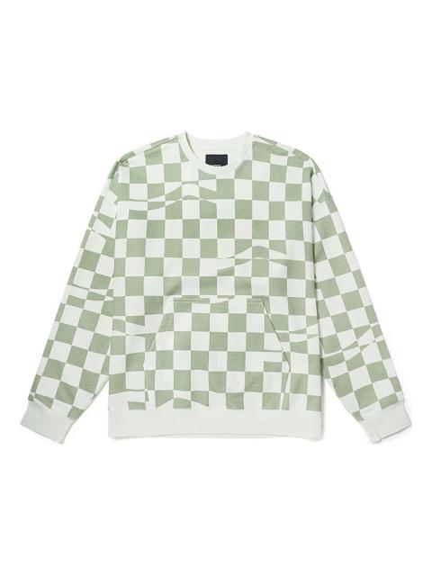 Vans checkerboard Hoodie 'Green White' VN00091KC1C