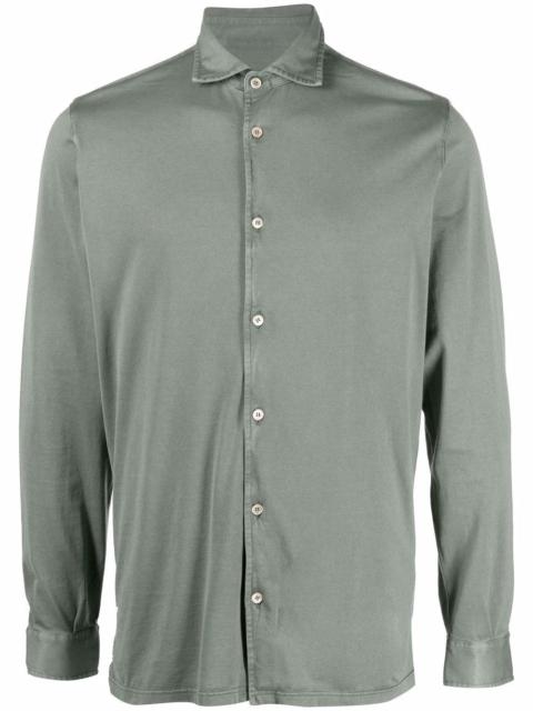 FEDELI jersey button down shirt
