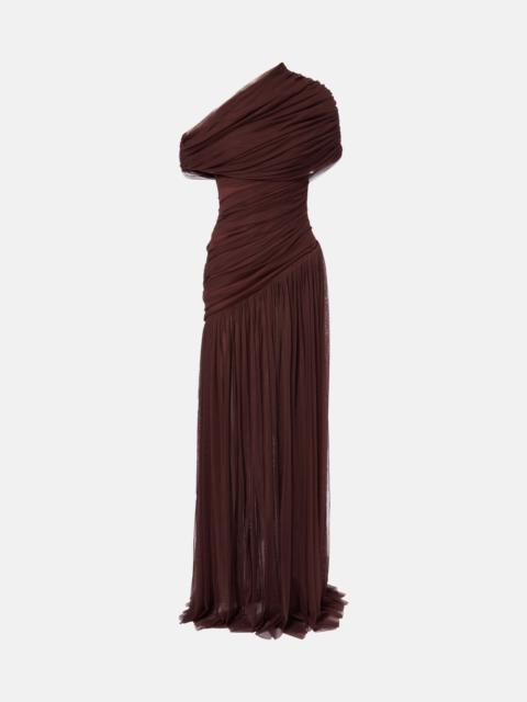 De La Vali Himala gathered tulle gown