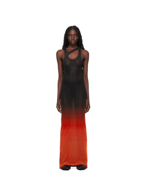 OTTOLINGER Black & Red Gradient Maxi Dress