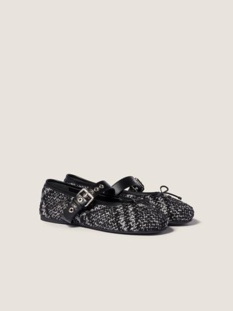 Miu Miu Wool and silk ballerinas