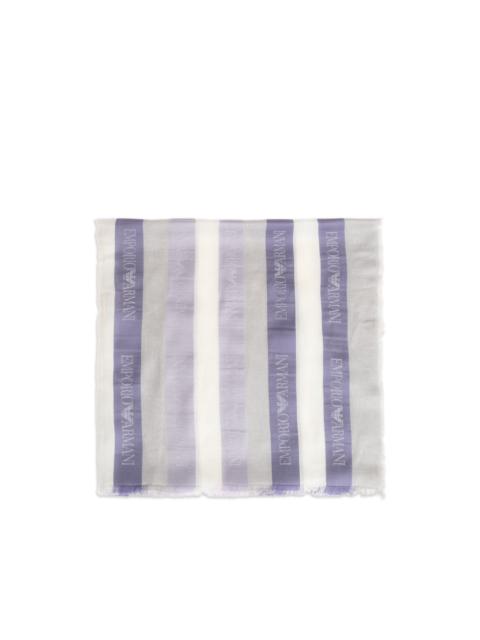 EMPORIO ARMANI striped scarf