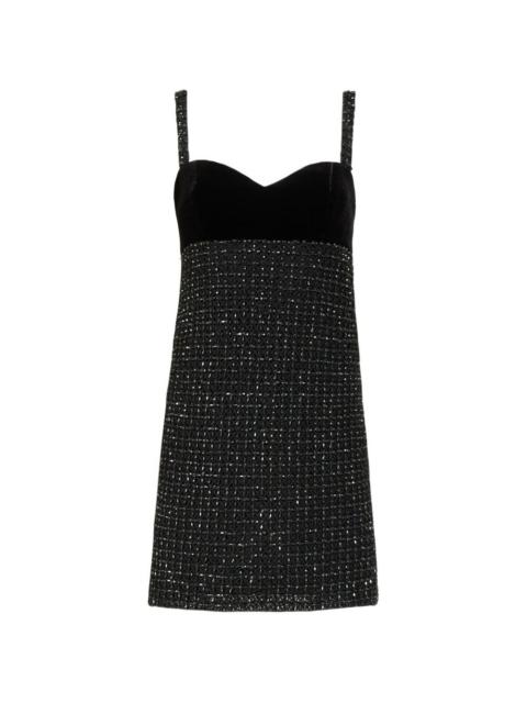 COSTARELLOS Aphra beaded mini dress